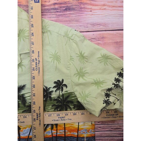 Pacific Legend Mens Hawaiian Button-Up Slim Fit Shirt Short Sleeve XL - Picture 7 of 7